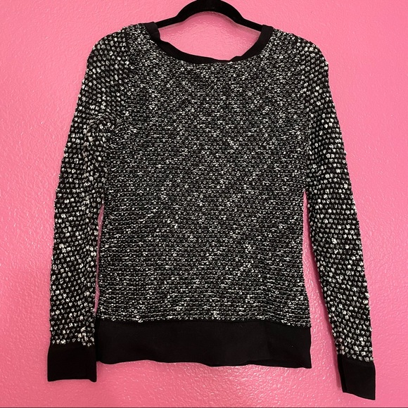 Black & White Speckled Sweater - Picture 2 of 4